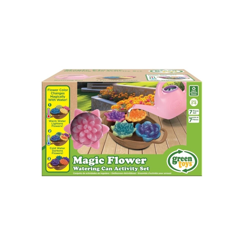 Green Toys Magic Flower Watering Can Activity Toy Set Eco-Friendly Recycled